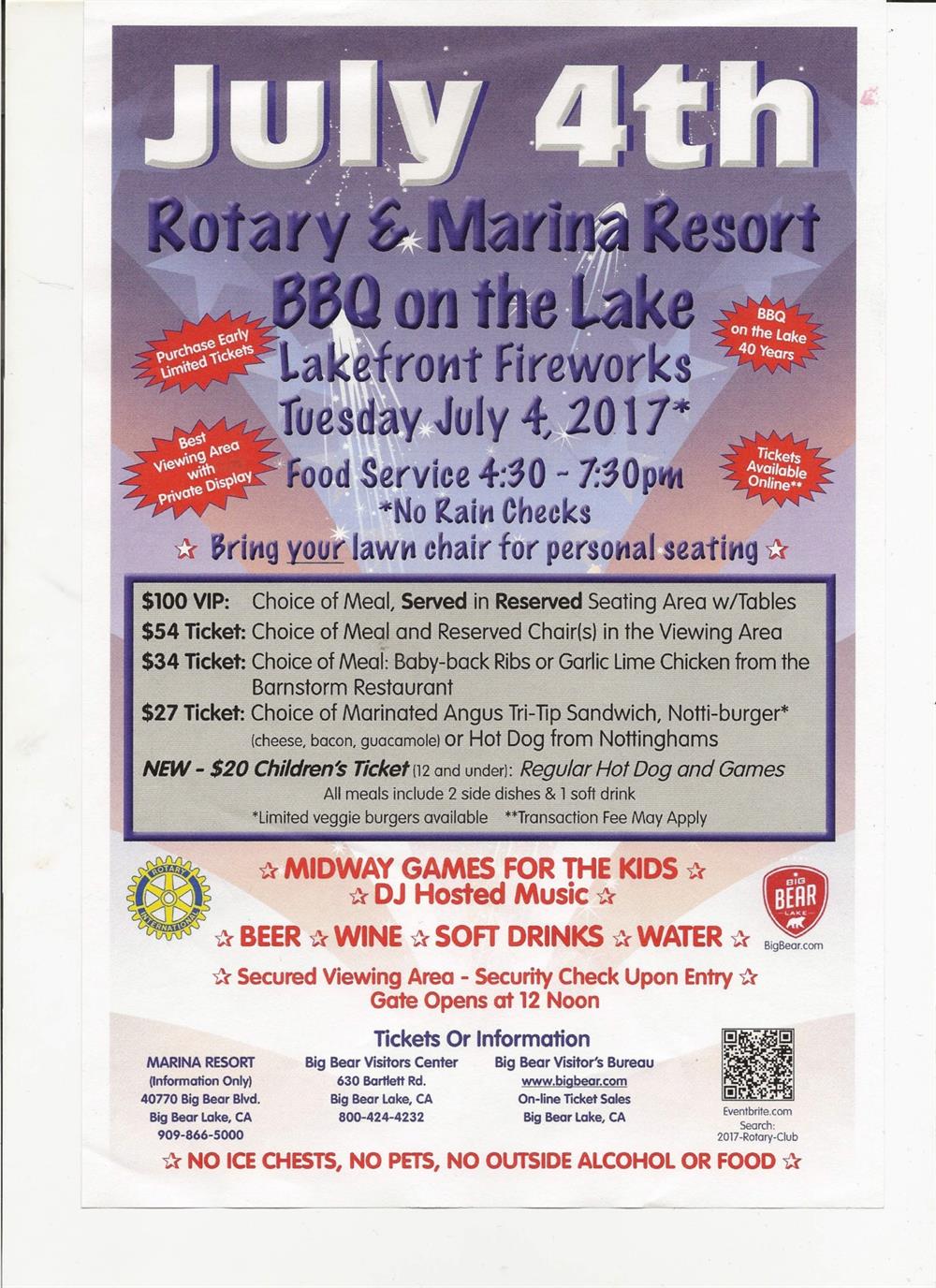 ROTARY BBQ July 4 -17