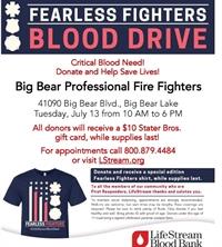 FIRE Big Bear Blood D July 2021