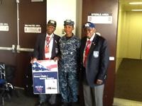 Tuskegee Airmen with Navy Sea Cadet[1]