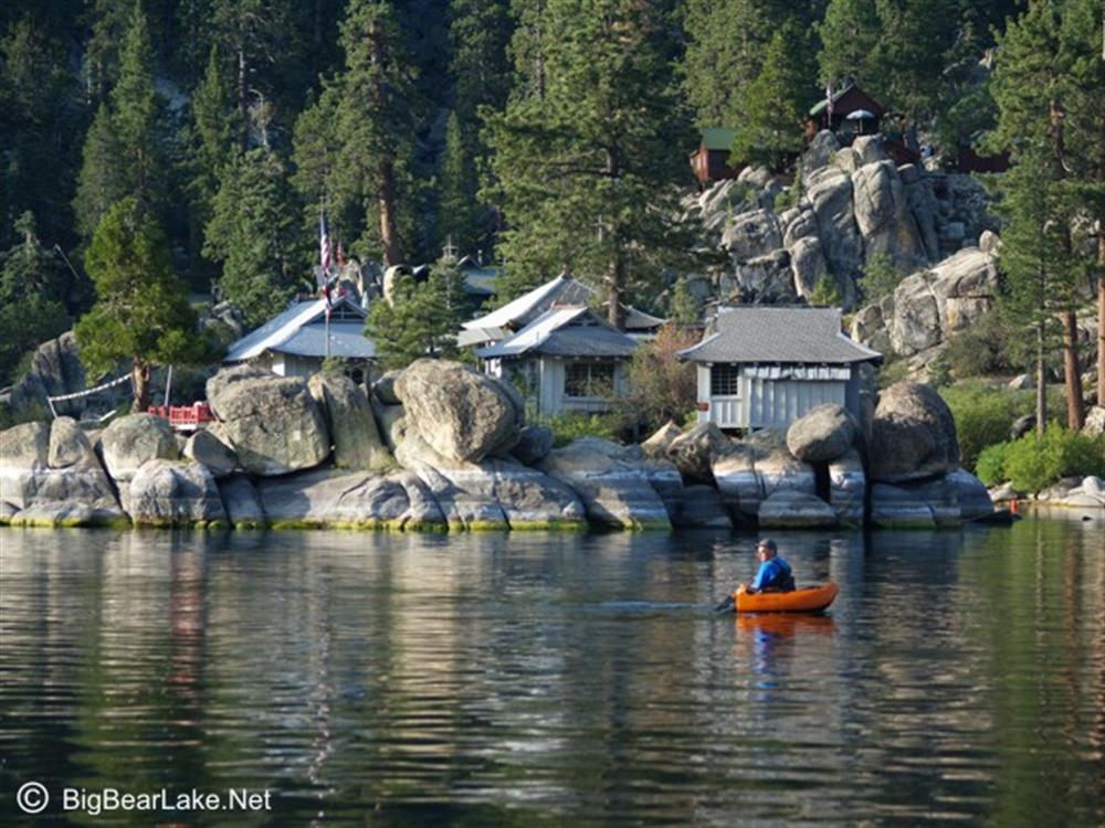 Early morning fishing in a float tube