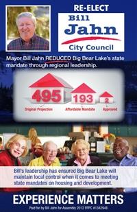 Bill Jahn for City Council Big Bear Lake