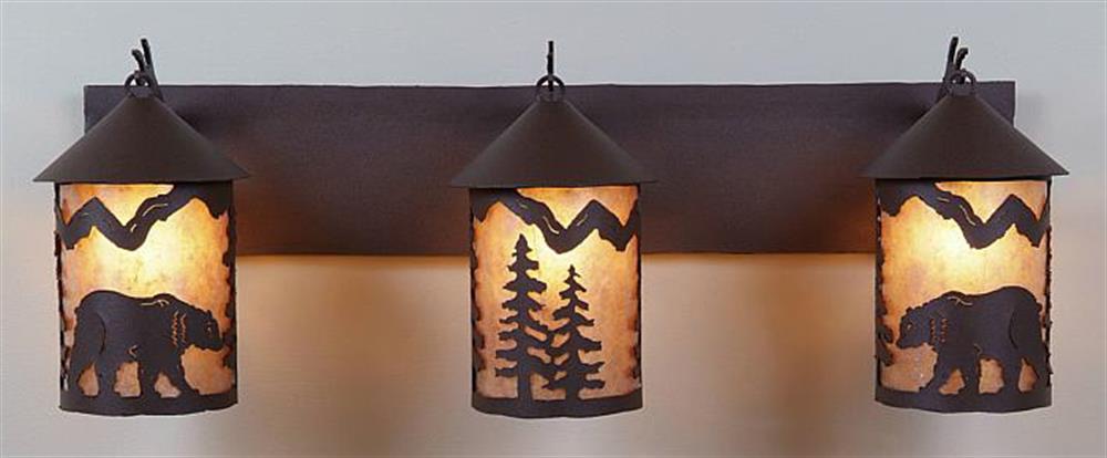 Cascade Lantern Bear 3 light Vanity