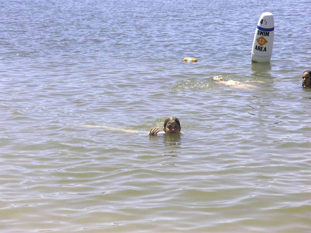 Canadian visitor enjoying the water
