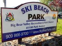 Ski Beach sign Meadow Park