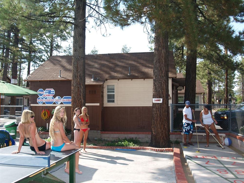Guests enjoying outdoor games