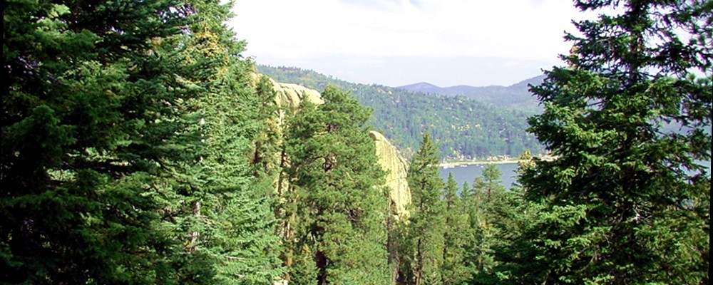 View of Castle Rock looking towards Big Bear Lake